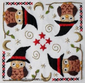 Owl Biscornu Top
