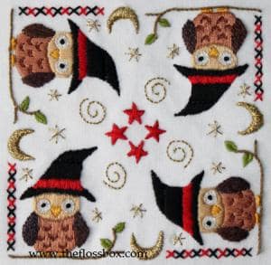 Owl Biscornu Top
